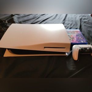 PS5 with controller